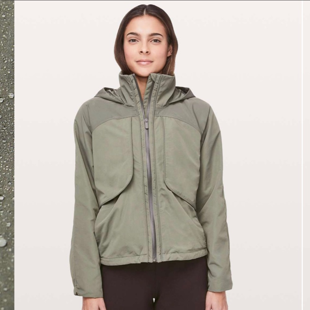 ISO Lululemon Always Effortless jacket in Grey Sage, size 4